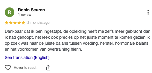een van de zoveel tevreden klanten
