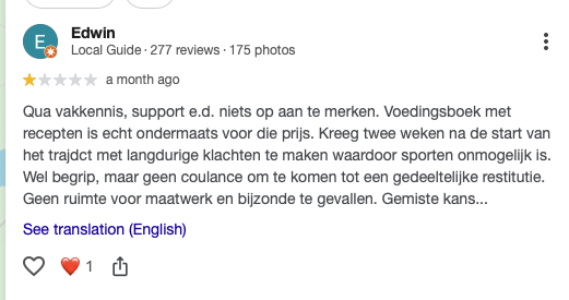minder goed ervaring met frank den blanken