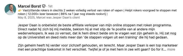 positieve review over reviewreus